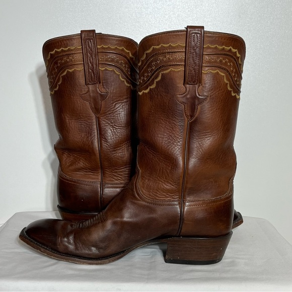 Lucchese Devin Ranch Hand Leather Boots 12 EUC - Picture 3 of 10